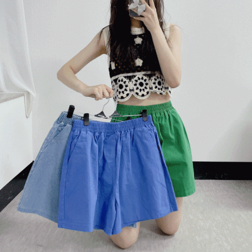 와이드 밴딩 여름 여성 반바지 숏 팬츠 (8color)
